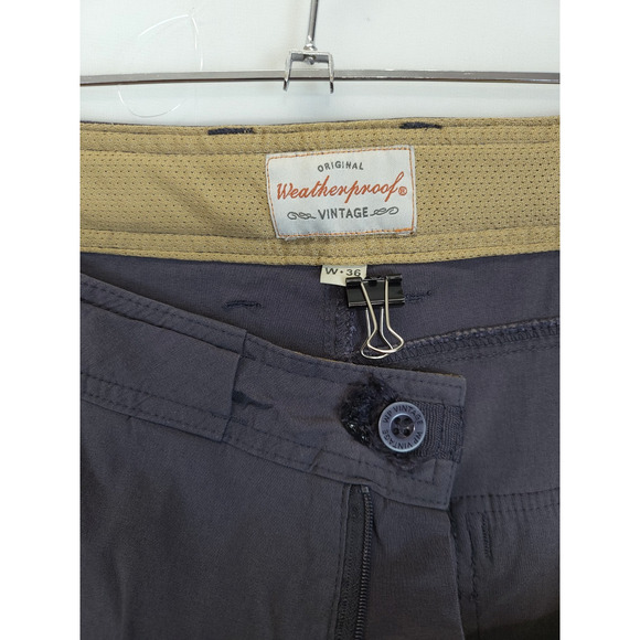 Weatherproof Cargo Utility Shorts Zip Pockets Men 36 Gray Techwear Normcore - Picture 7 of 11